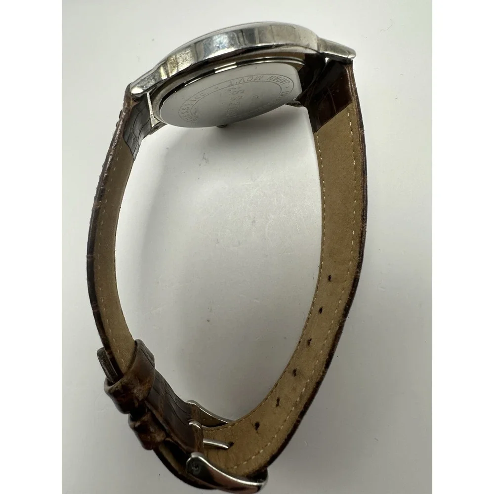 Guess Stamped Sample Mens‎ Watch New Battery 37MM 8.25